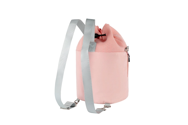 Women's Convertible 2 Way Use Mesh Bucket Sports Casual Shoulder Bag Backpack